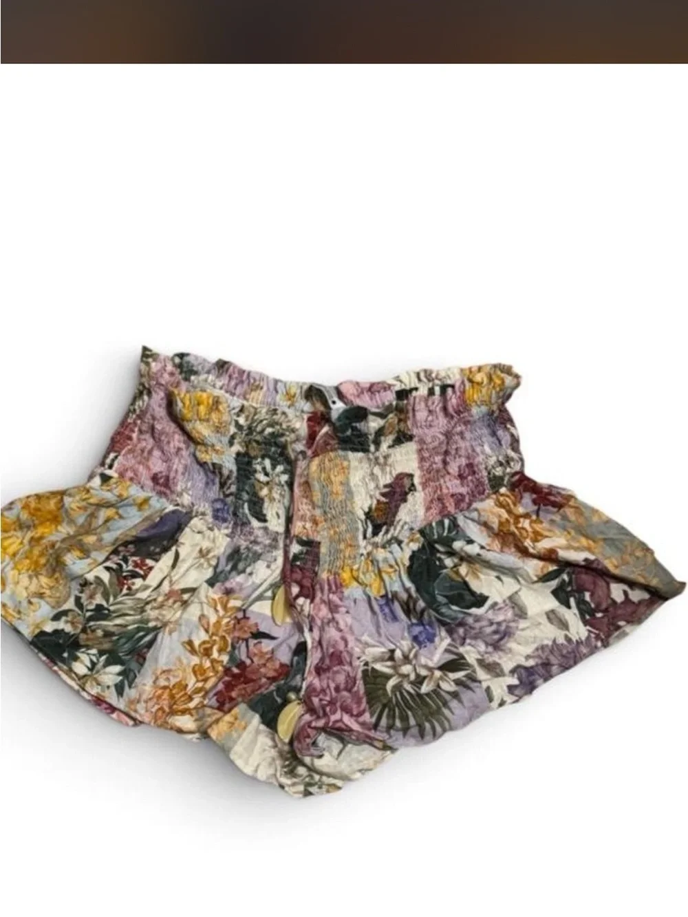 Zara high elastic Waist shorts- Multicolor